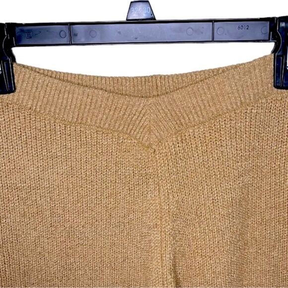 NWT SER•O•YA Brown London Pants Knit Flare High Rise Slight V Waist Size Large‎ - Picture 10 of 15
